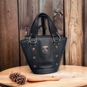 Mcm hard-case handbag